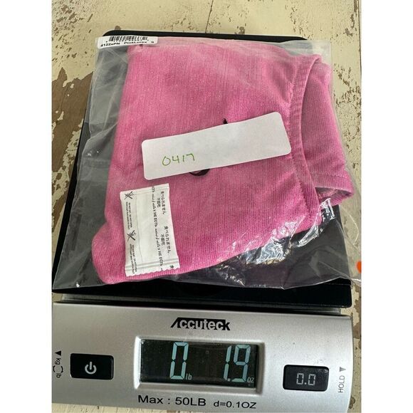 Monica Hansen S High Leg Bikini Bottom Pink Lurex Metallic Cheeky Swimsuit New - Picture 8 of 9